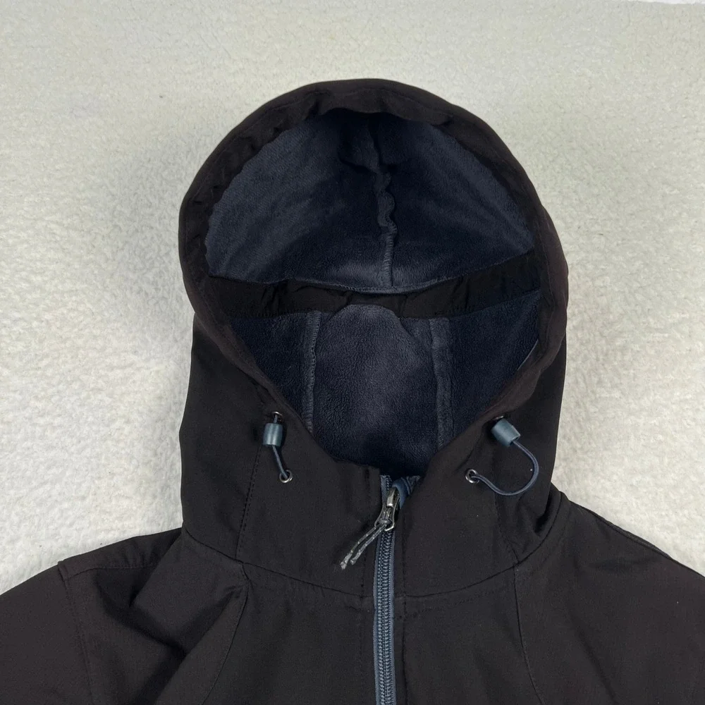Black Diamond Softshell Jacket‎ Womens Small Black Hooded Fleece Lined Full Zip - Picture 7 of 15